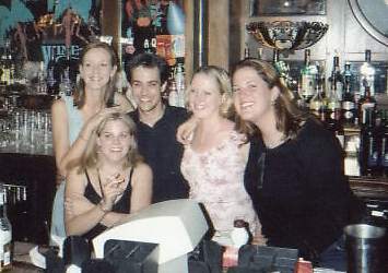 Behind the bar with the bartender