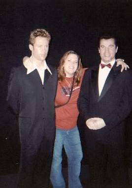 Brad Pitt, me, and John Travolta