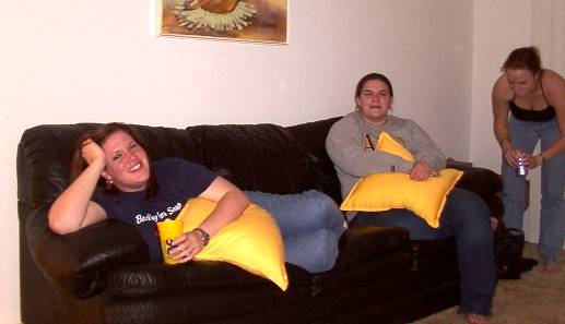 On the couch