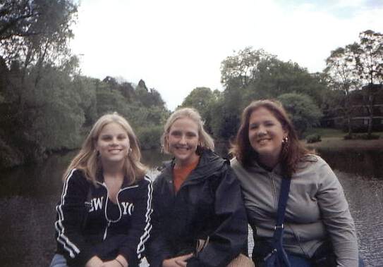 On the bridge over the pond at Herriot Watt